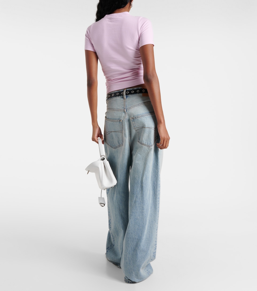 T-shirt in jersey di cotone con stampa | Balenciaga