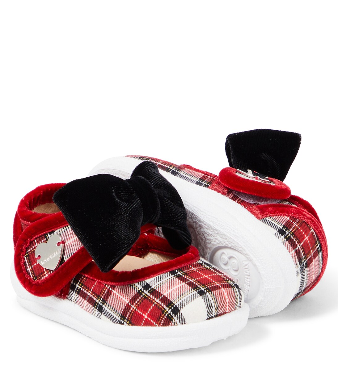 Baby - Scarpine tartan con fiocco | Monnalisa