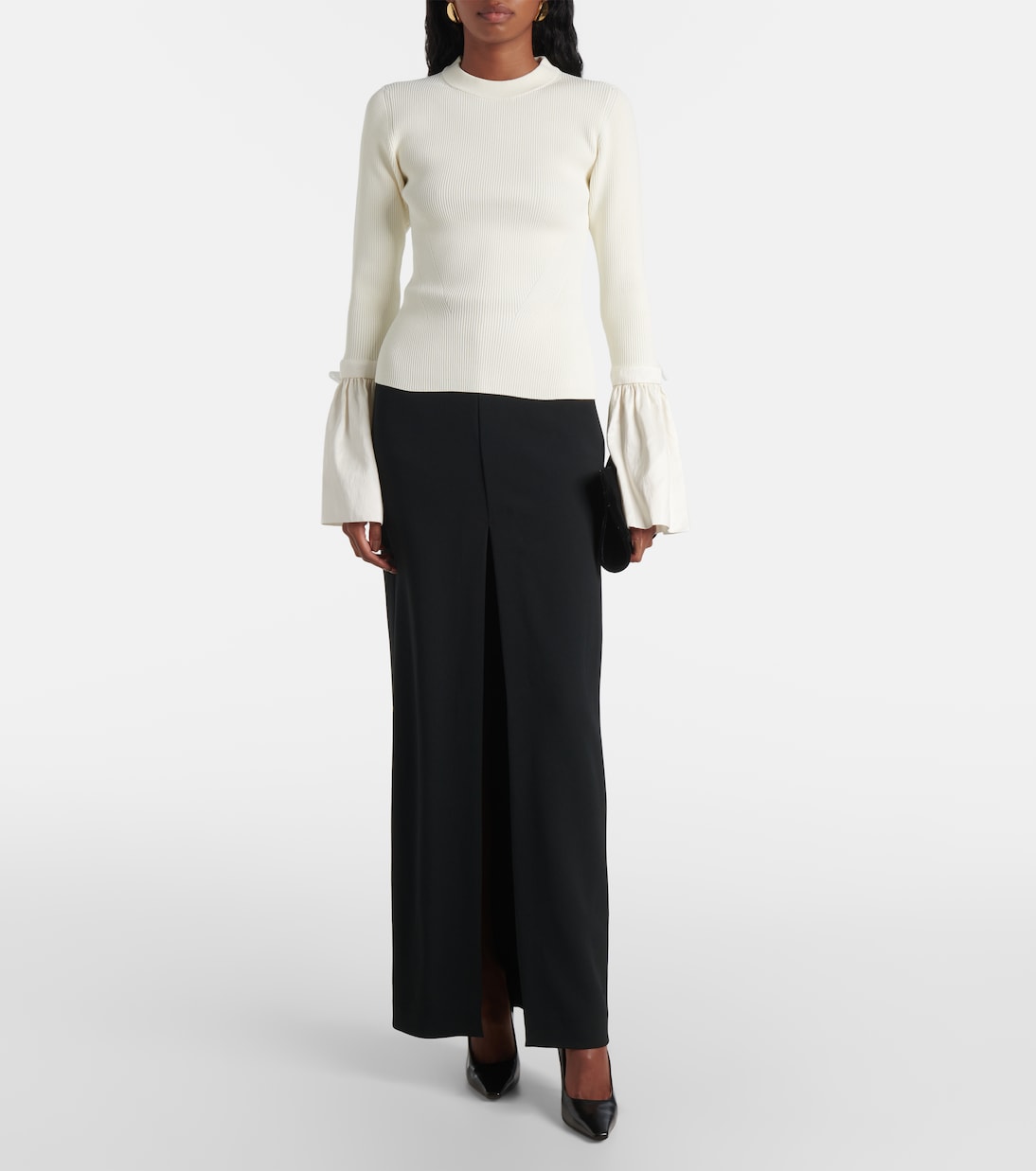 Top Agata aus Rippstrick mit Taft | Simkhai