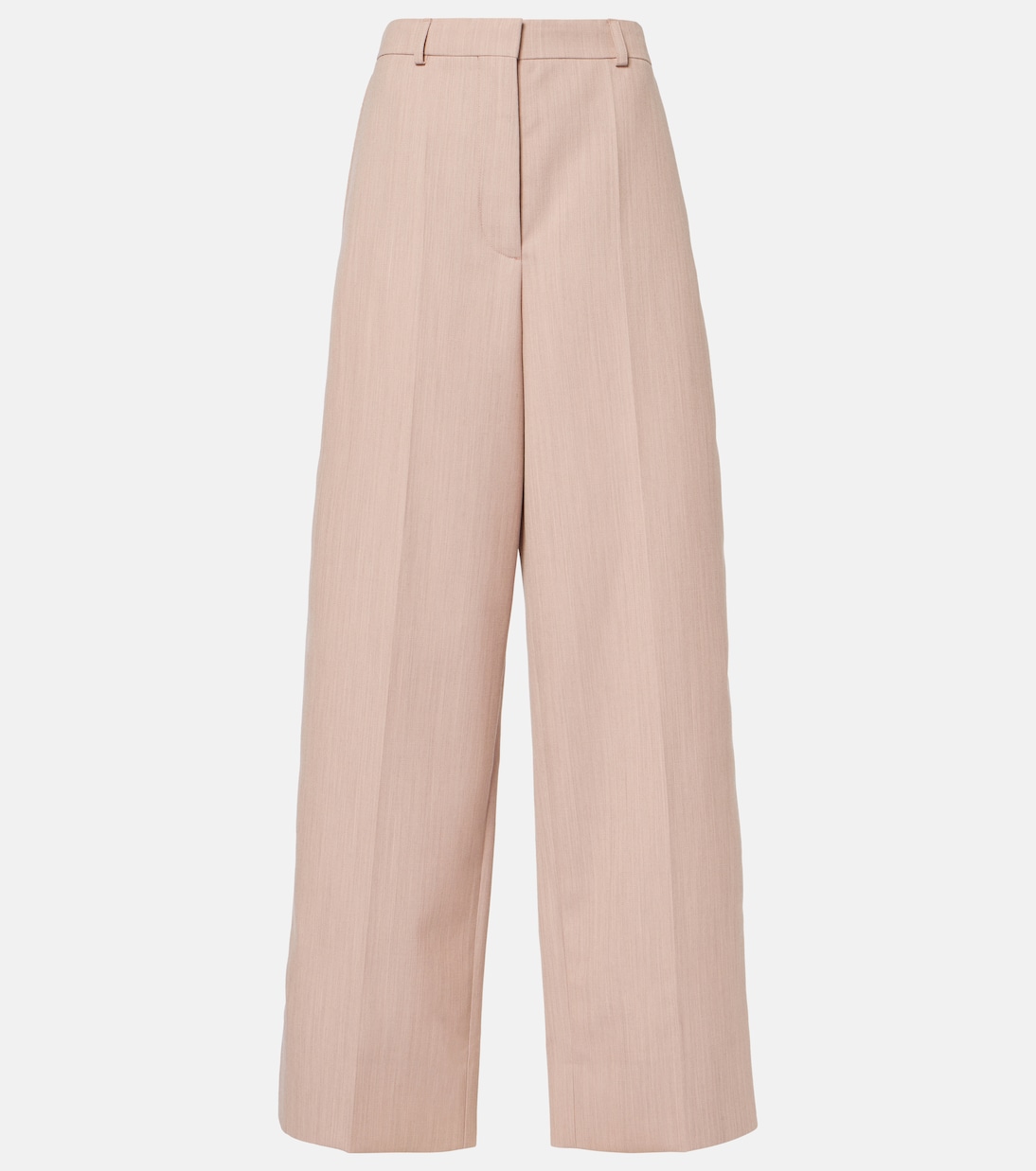 Pantalones anchos de lana de tiro bajo | Stella McCartney