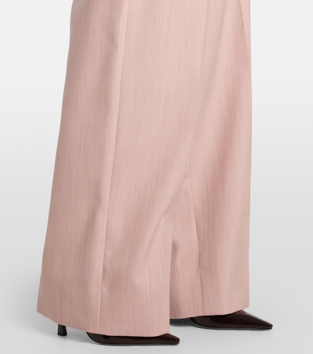 Pantalones anchos de lana de tiro bajo | Stella McCartney