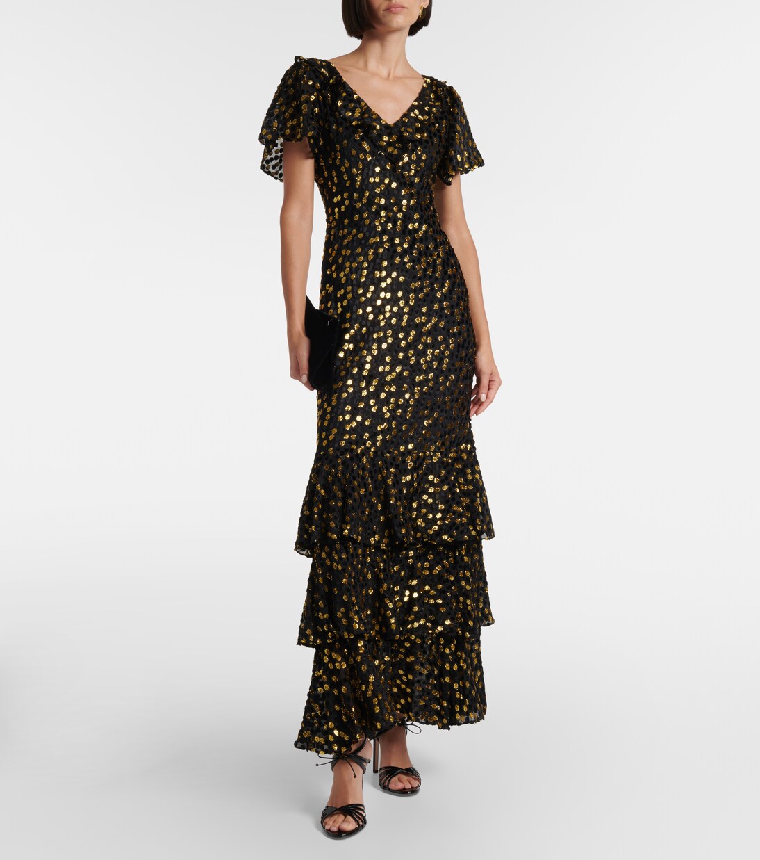 Robe longue Amelle à ornements | Rixo