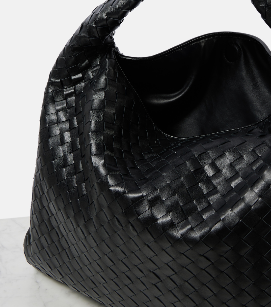 Hop Intrecciato Large leather tote bag | Bottega Veneta