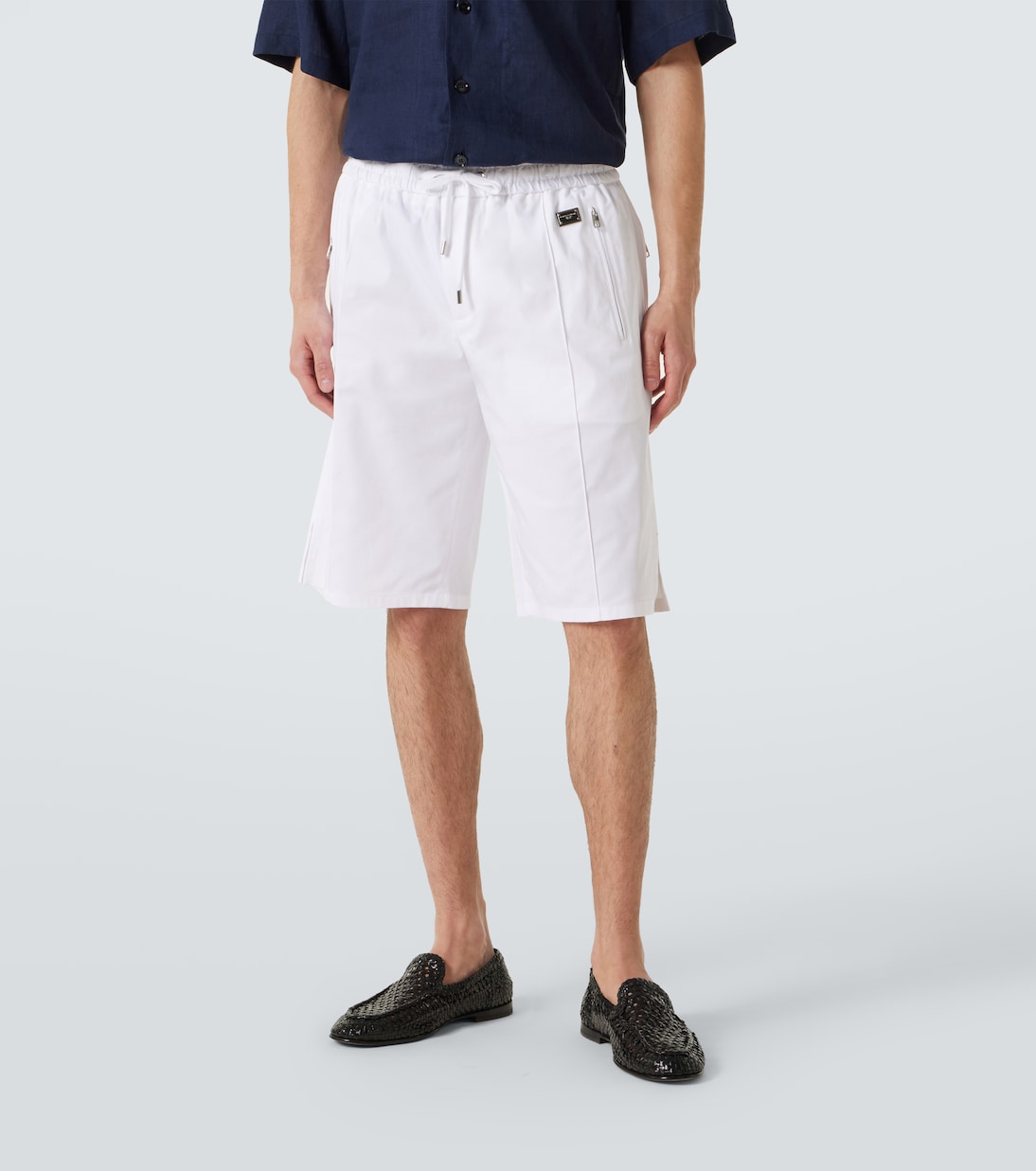 Cotton gabardine Bermuda shorts | Dolce&Gabbana