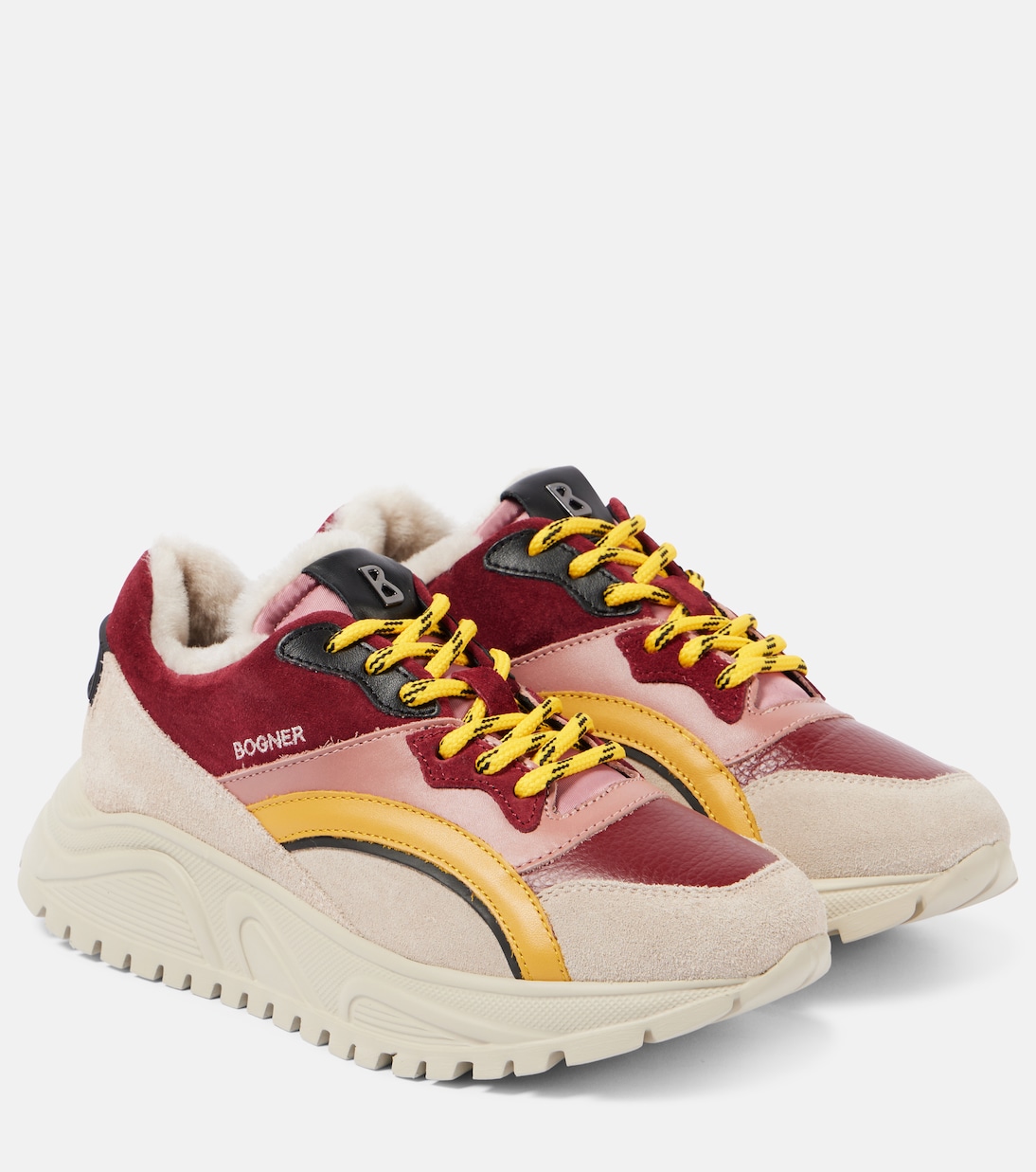 Malaga 21 shearling-lined suede sneakers | Bogner