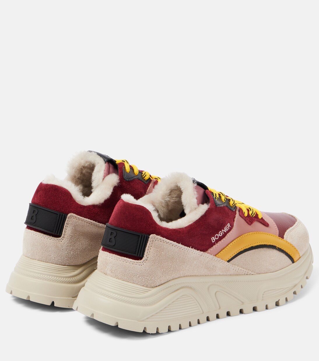 Malaga 21 shearling-lined suede sneakers | Bogner