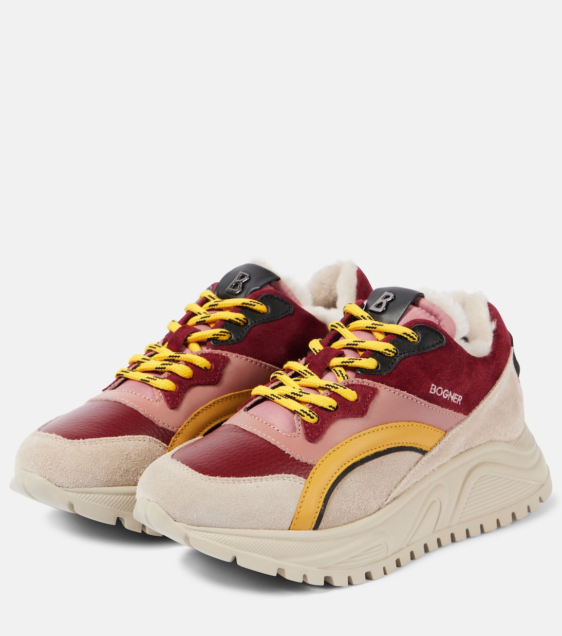 Malaga 21 shearling-lined suede sneakers | Bogner