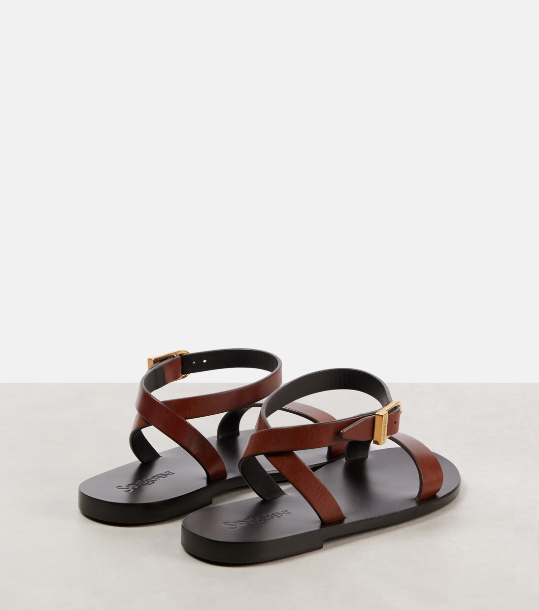 Sahara leather sandals | Saint Laurent