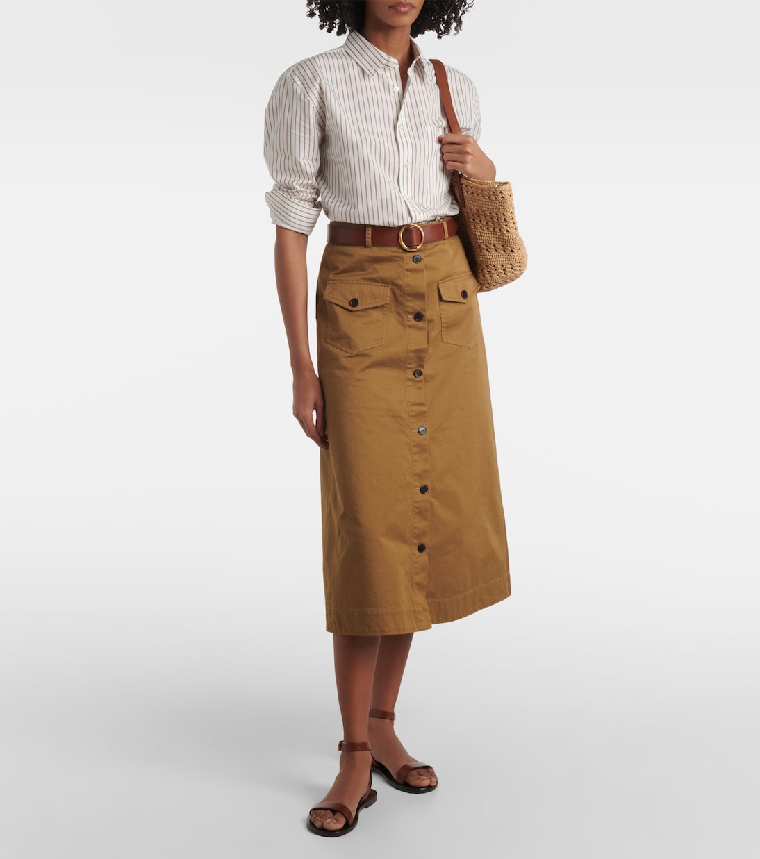 Sahara leather sandals | Saint Laurent