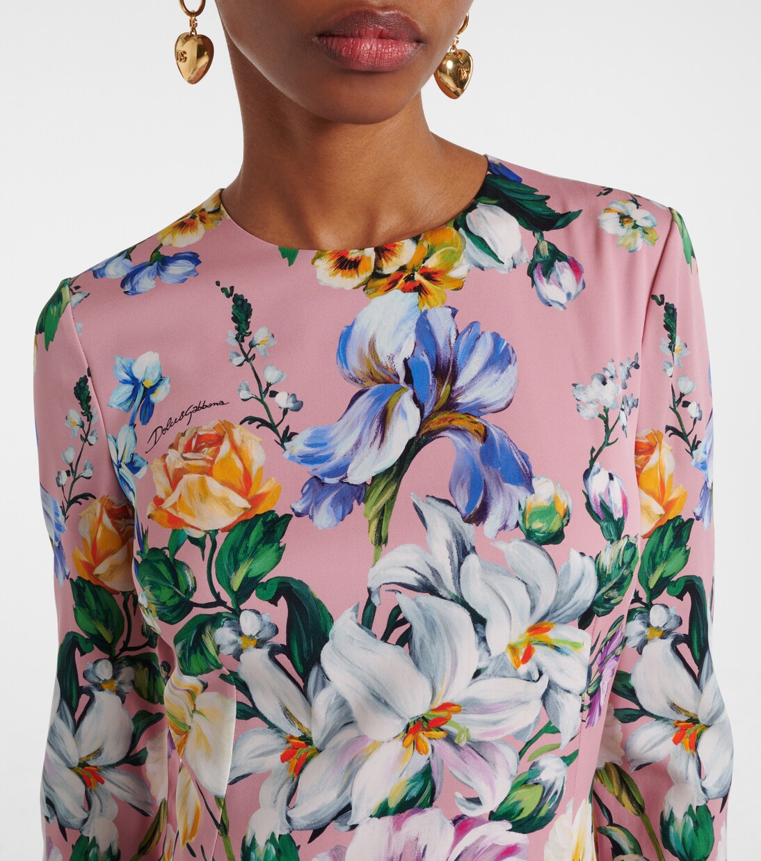 Midikleid aus einem Seidengemisch | Dolce&Gabbana