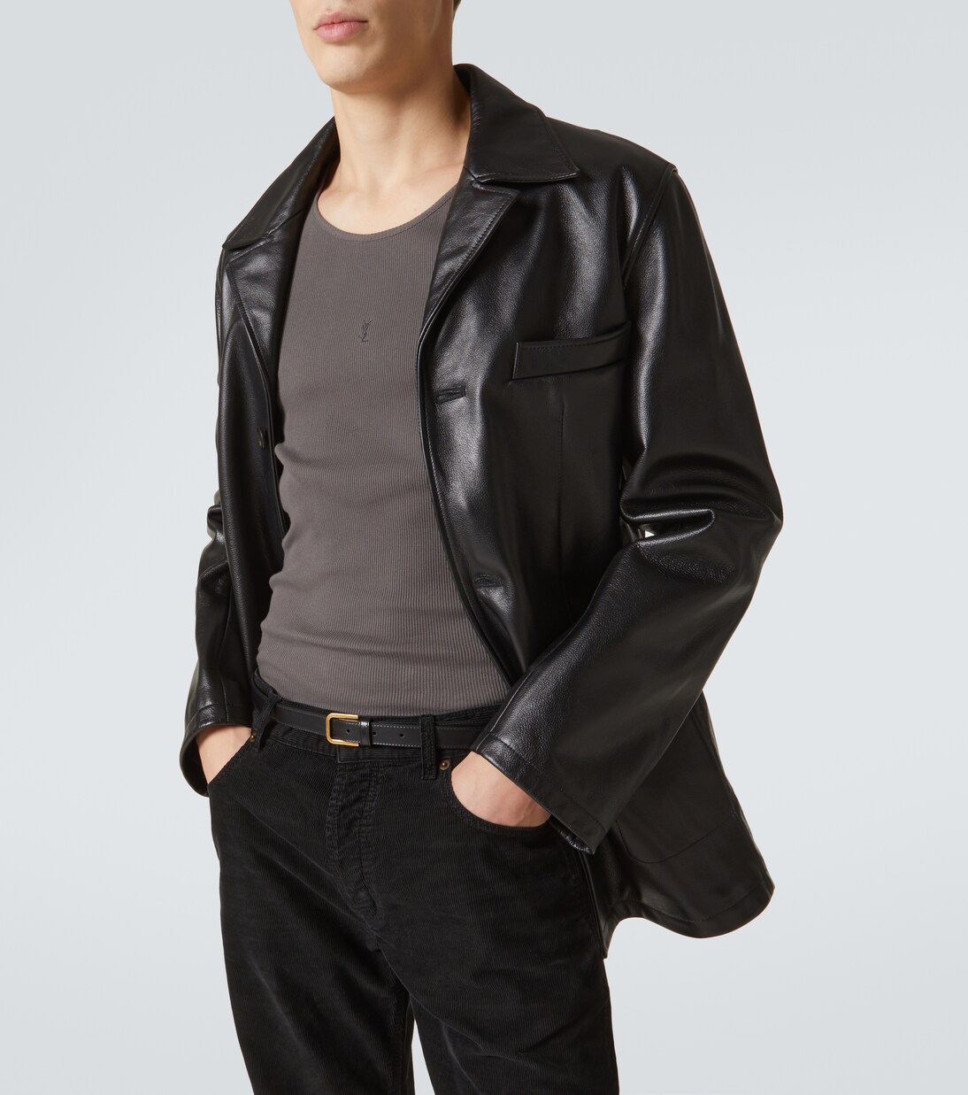 Leather belt | Saint Laurent