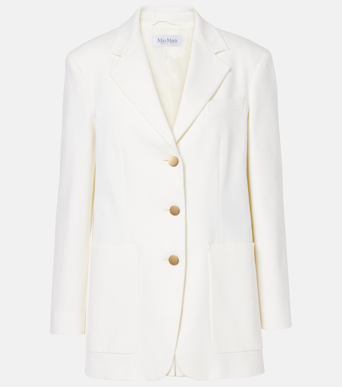 Single-breasted cotton drill jacket | Max Mara