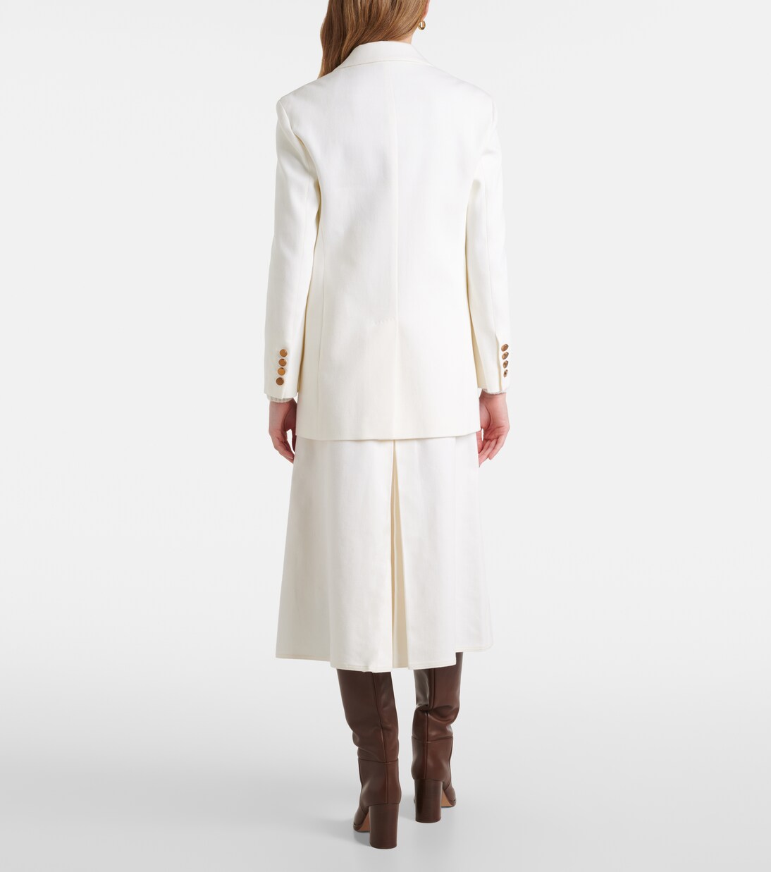 Single-breasted cotton drill jacket | Max Mara