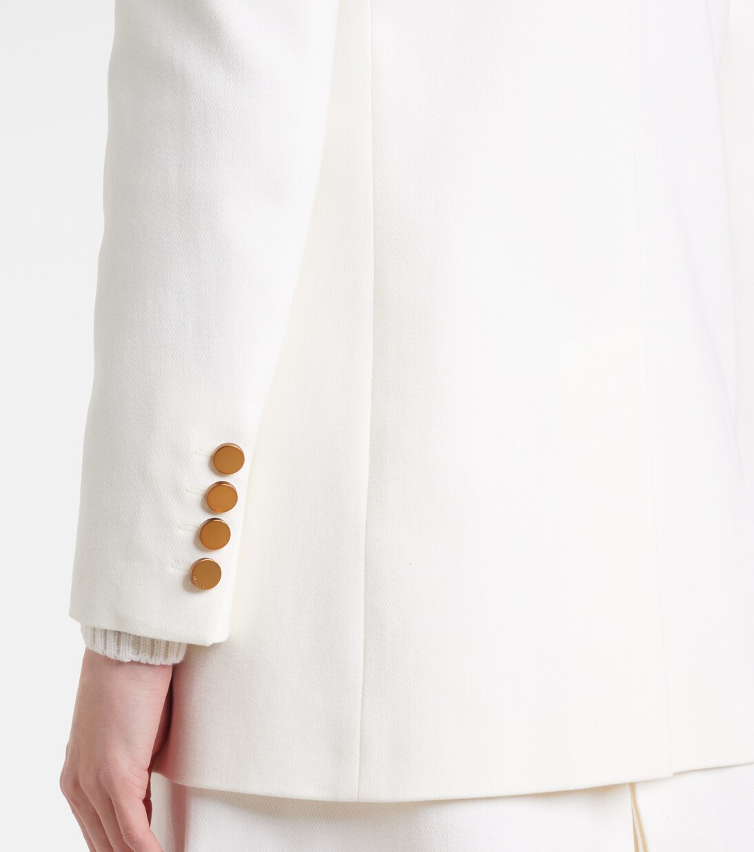 Single-breasted cotton drill jacket | Max Mara