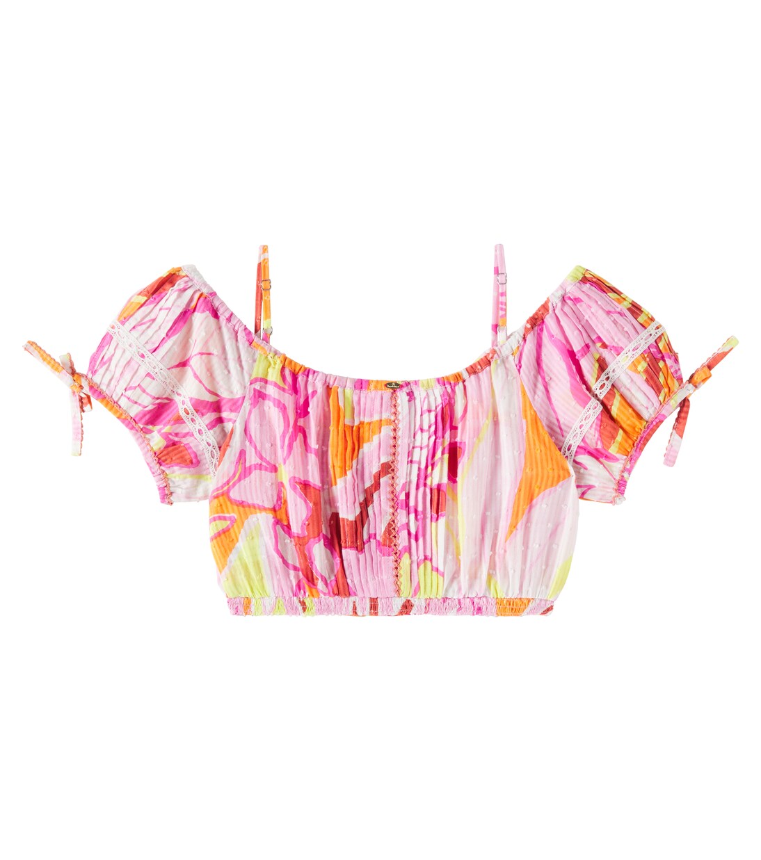 Bonnie printed cotton top | Poupette St Barth Kids