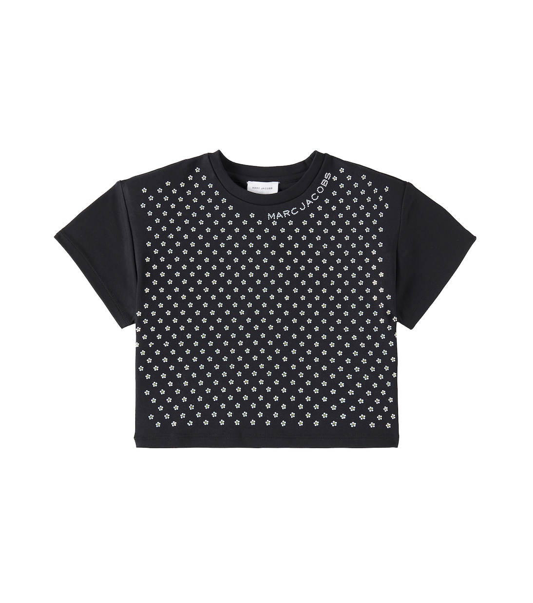 T-shirt en coton à fleurs et ornements | Marc Jacobs Kids