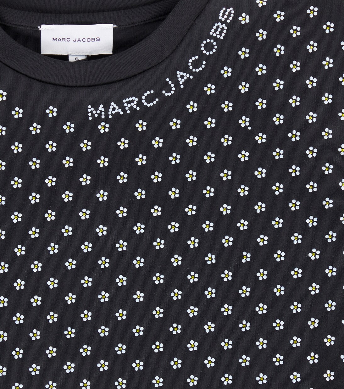 T-shirt en coton à fleurs et ornements | Marc Jacobs Kids