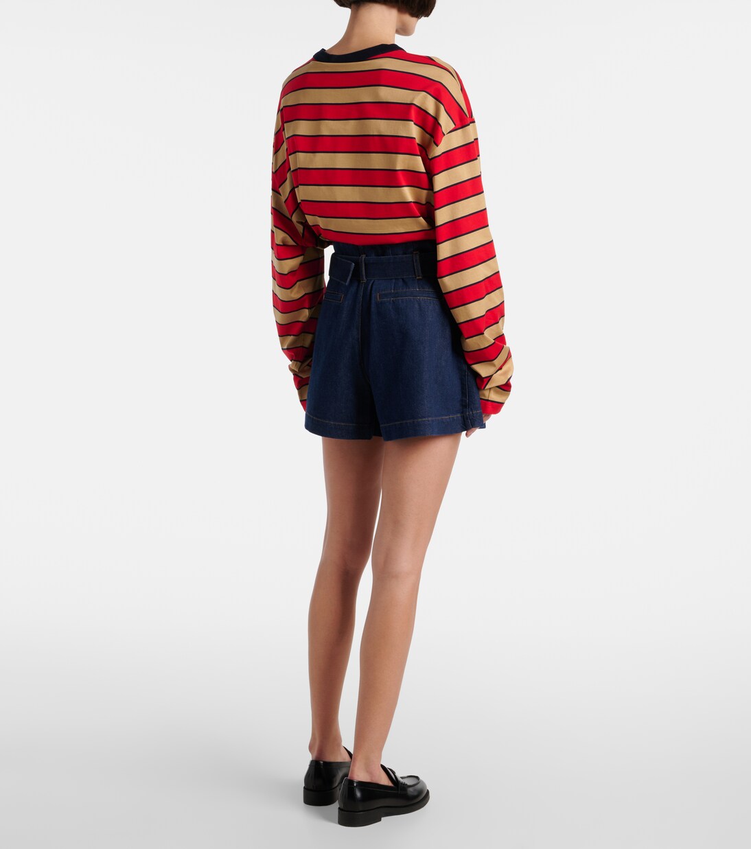 The Paper Bag belted denim shorts | Frame