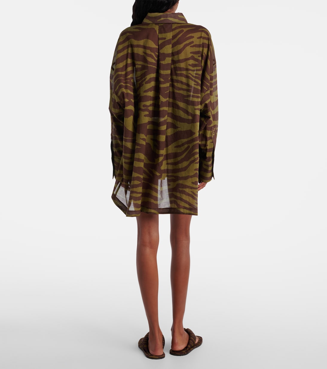 Bedrucktes Hemd aus Baumwoll-Musselin | The Attico