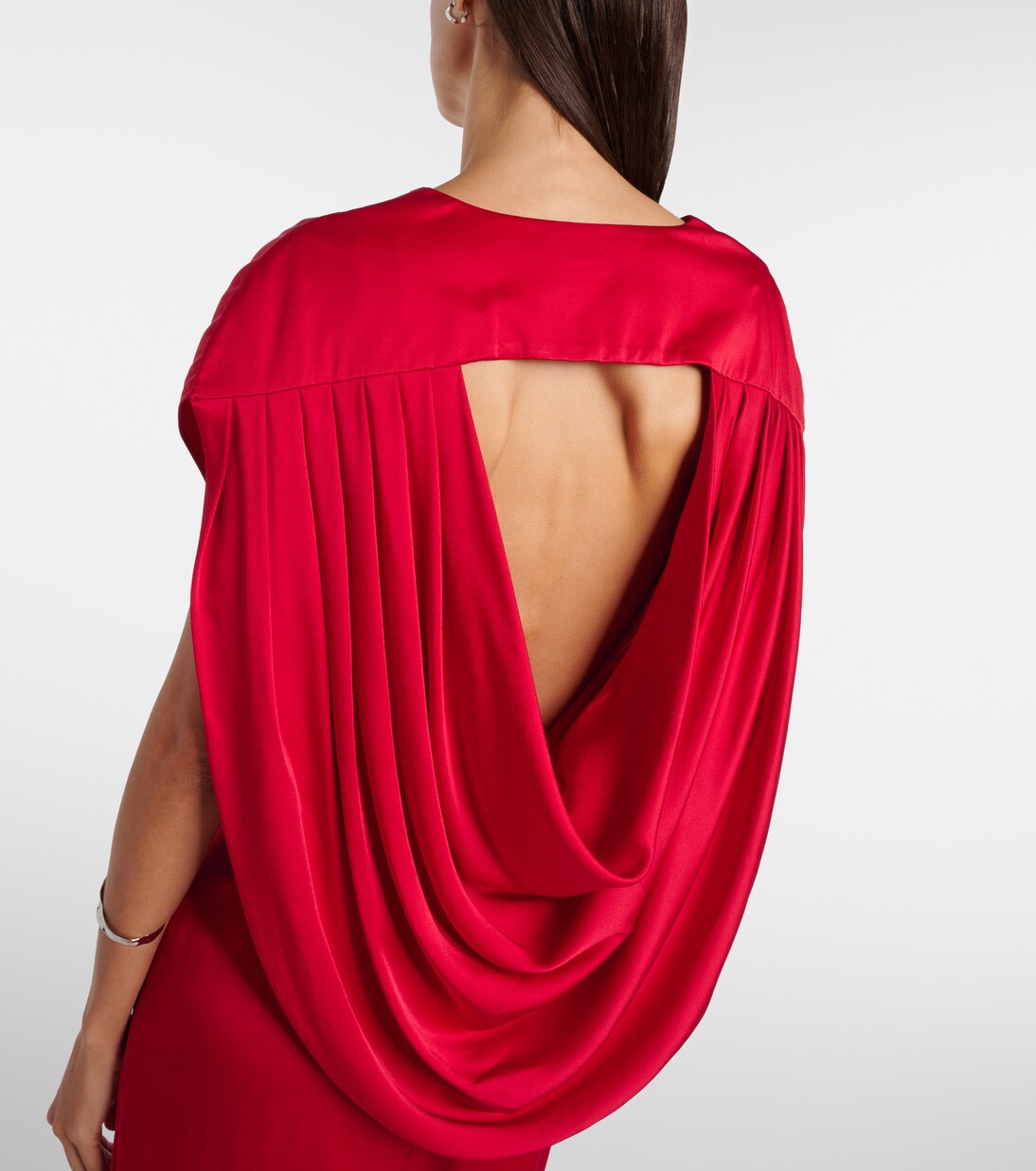 Robe longue en satin  | Stella McCartney