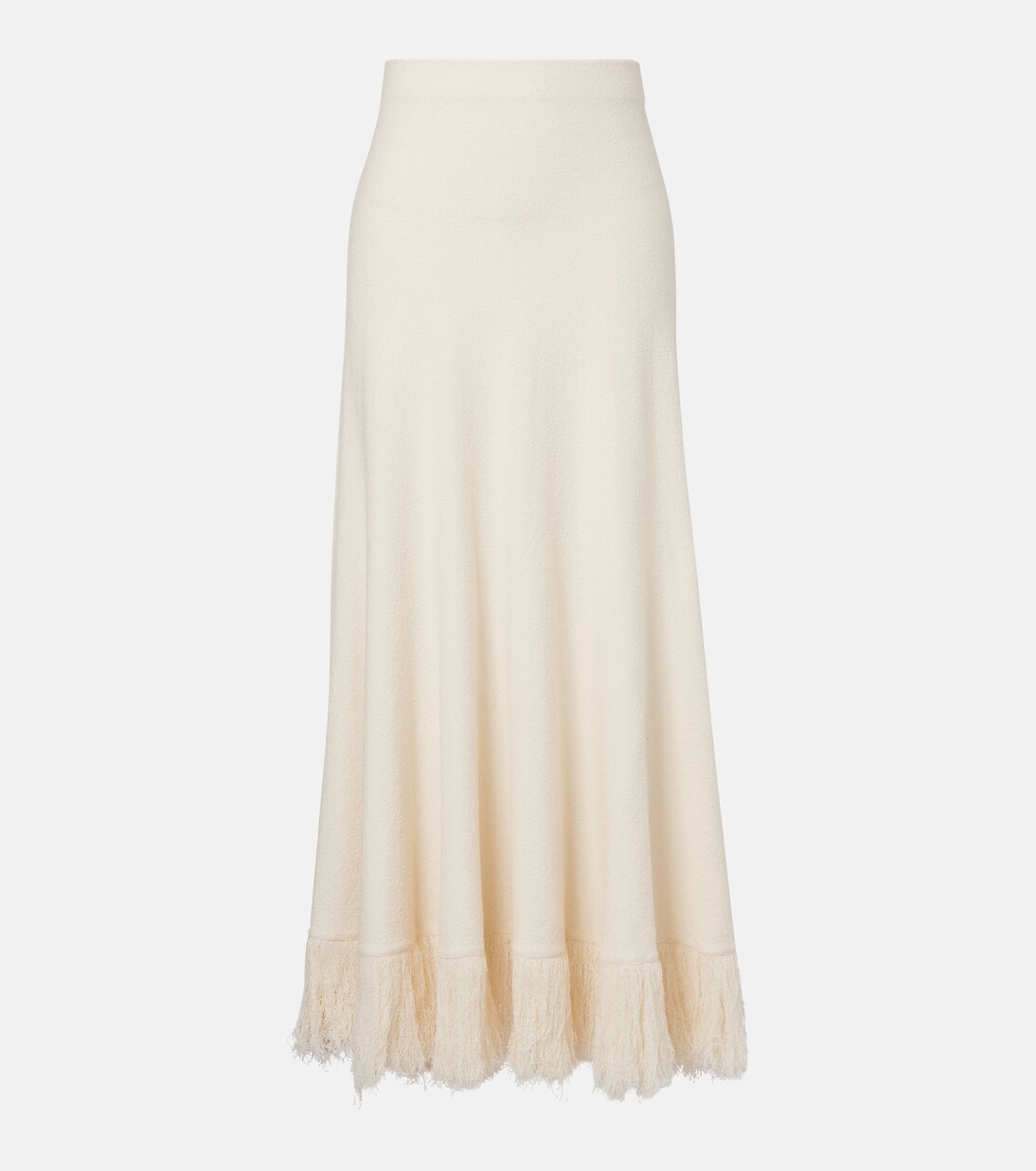 Knitted cotton-blend maxi skirt | Bottega Veneta