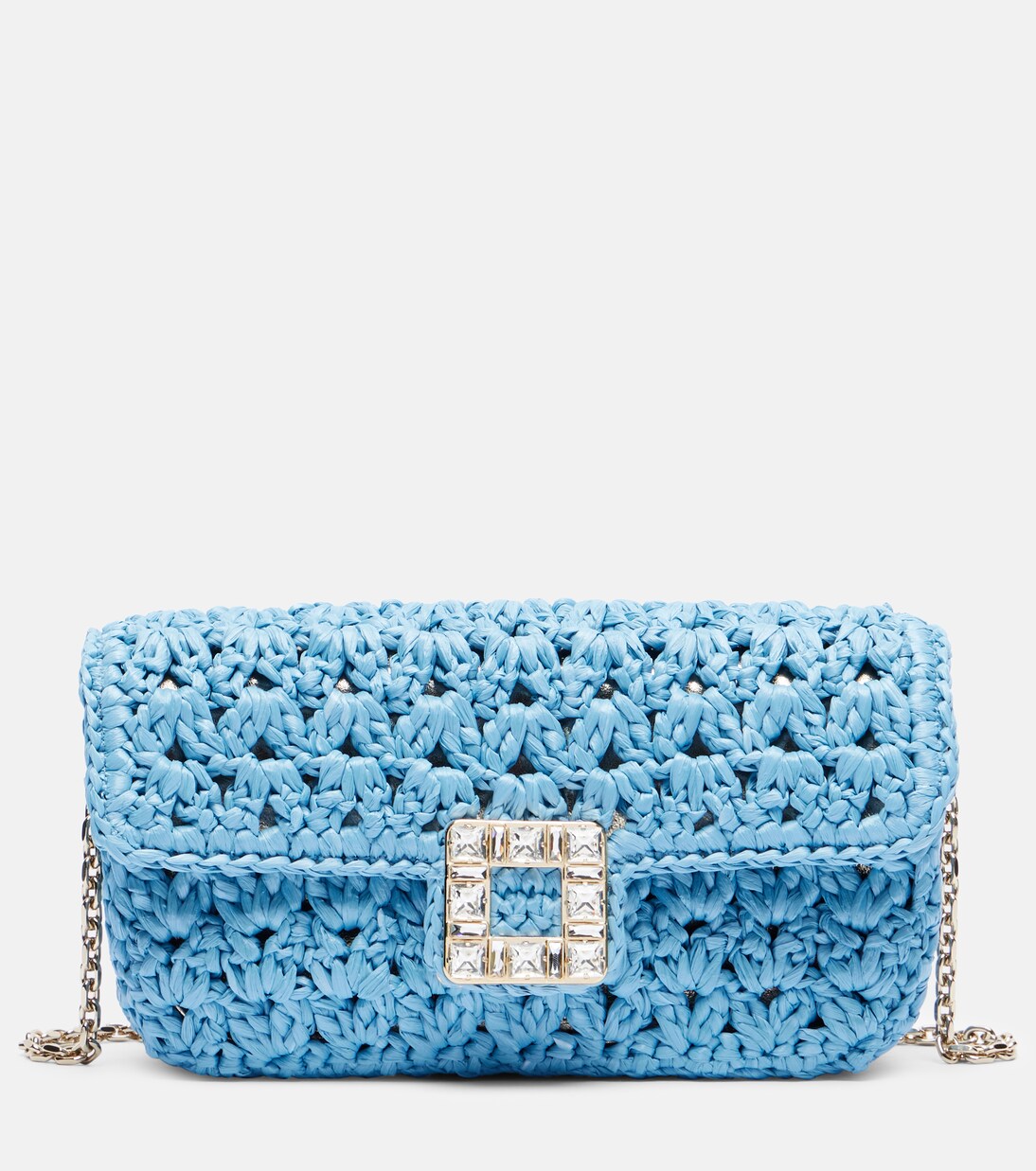 Jeu De Fille raffia shoulder bag | Roger Vivier