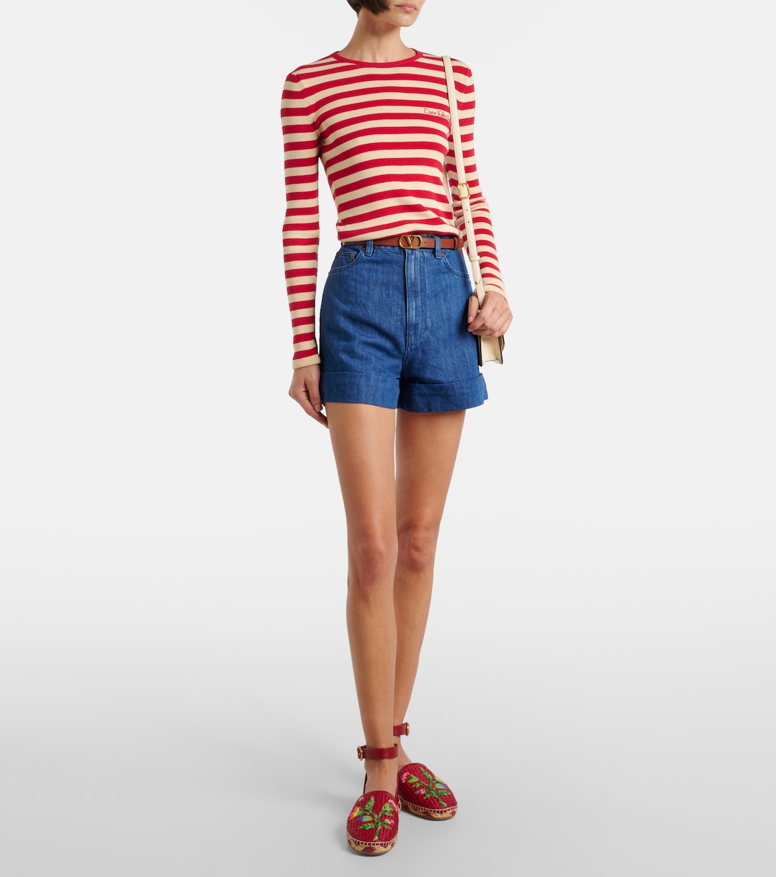 Bribri raffia and leather espadrilles | Valentino Garavani