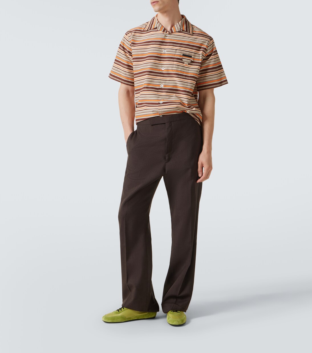 Collapse Re-Nylon and suede sneakers | Prada