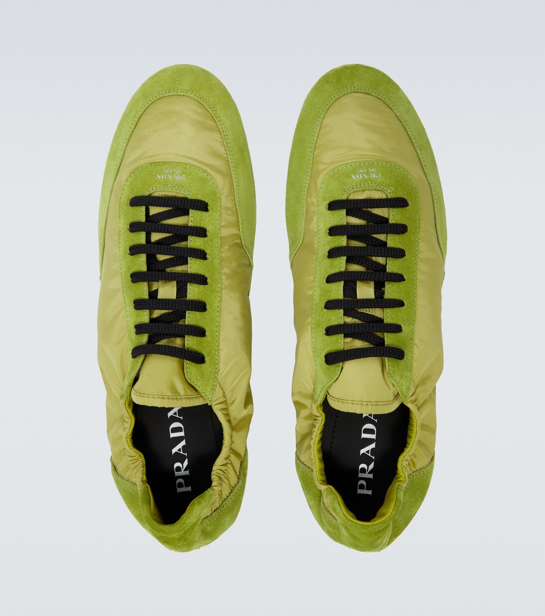 Collapse Re-Nylon and suede sneakers | Prada