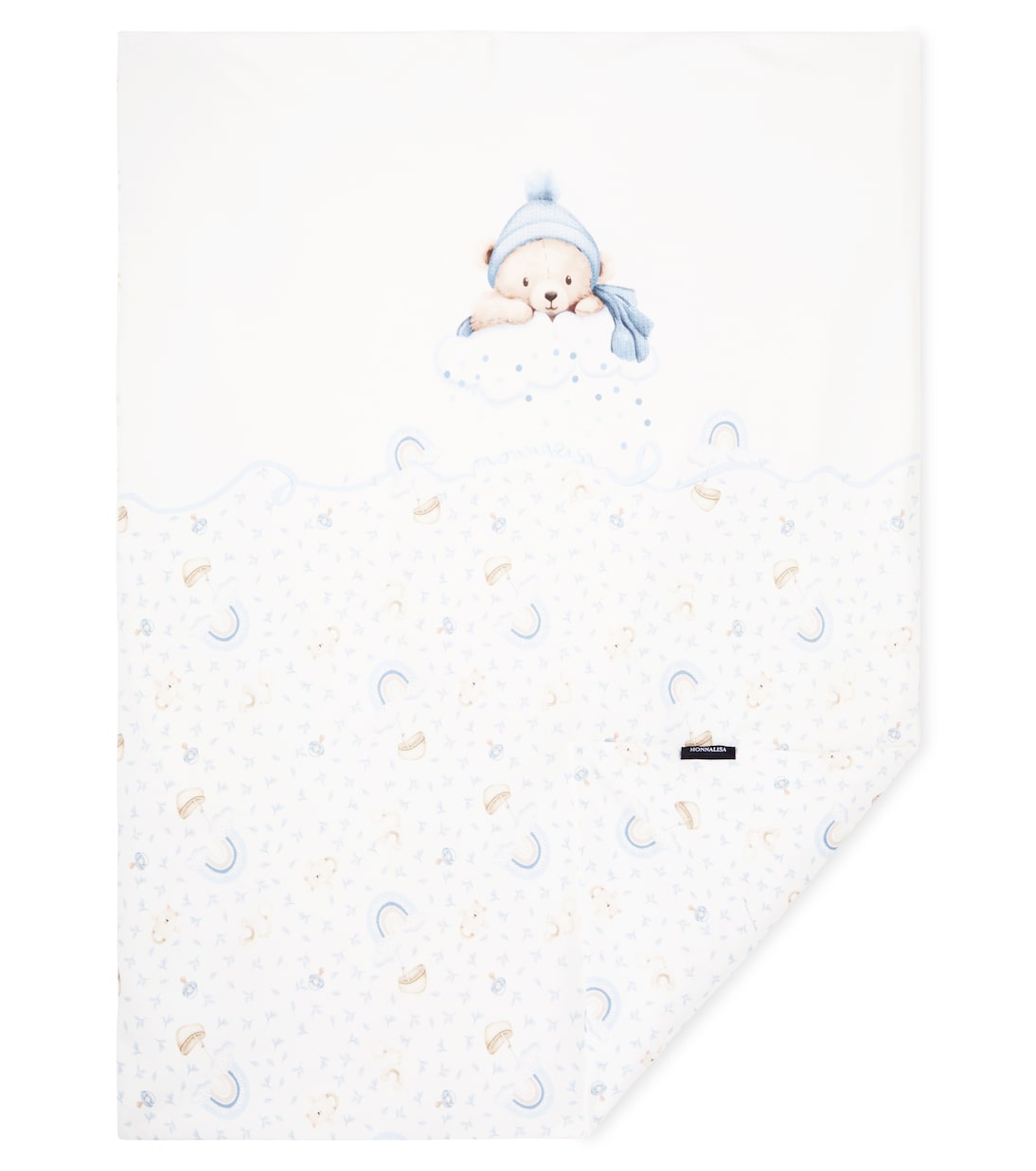 Baby printed cotton onesie and blanket | Monnalisa
