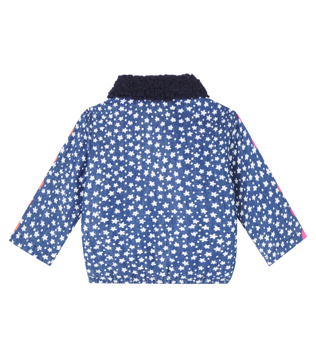 Baby printed teddy-trimmed denim jacket | Stella McCartney Kids