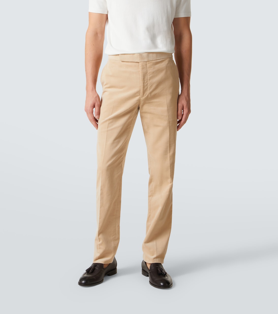 Cotton corduroy straight pants | Ralph Lauren Purple Label