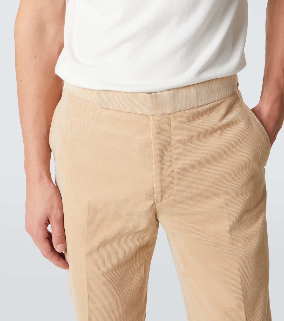 Cotton corduroy straight pants | Ralph Lauren Purple Label