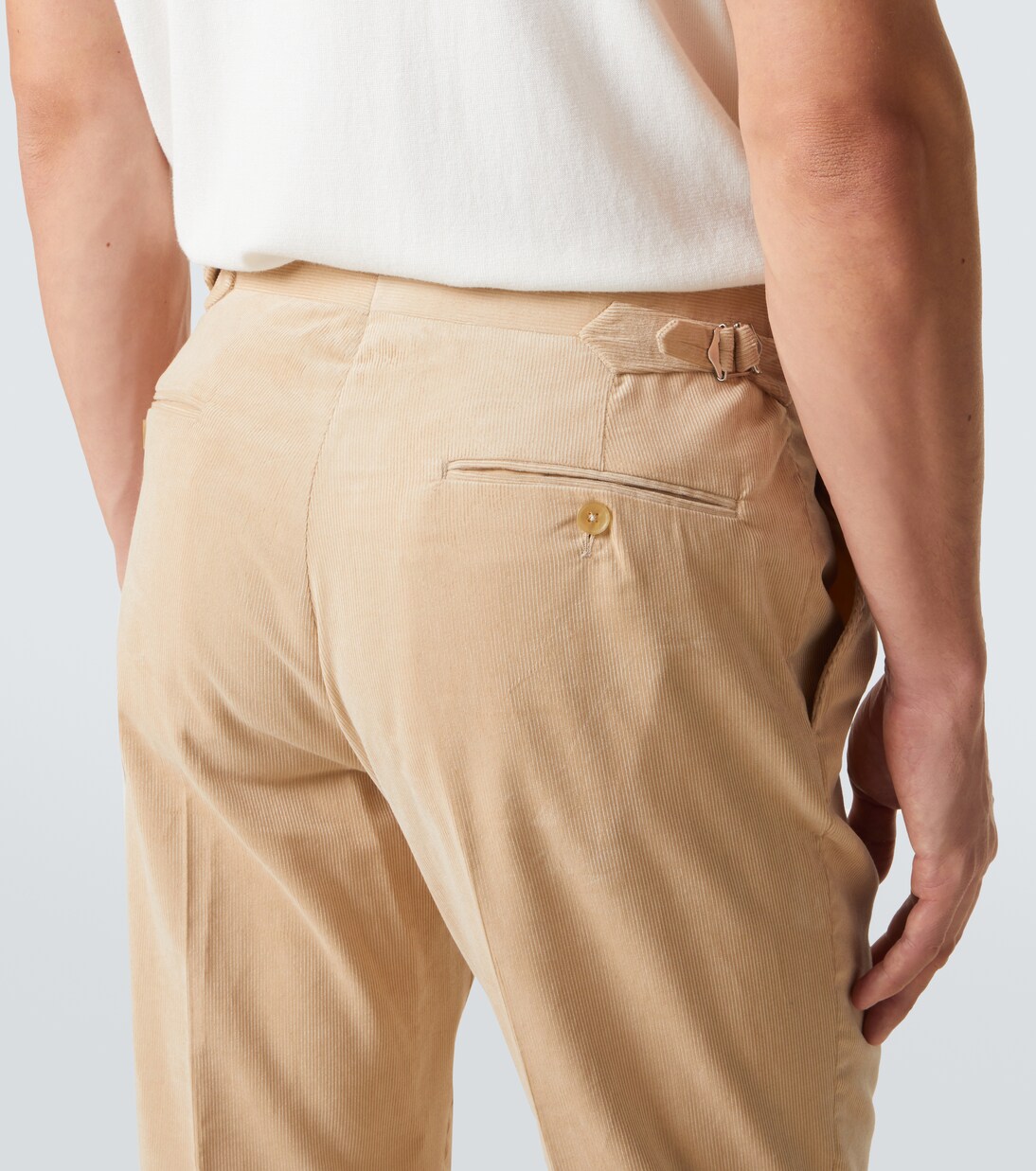Cotton corduroy straight pants | Ralph Lauren Purple Label