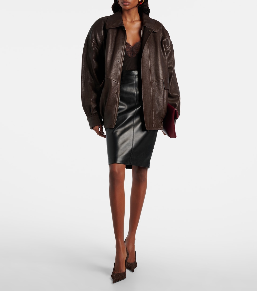 Thierry 95 tulle lace pumps | Saint Laurent