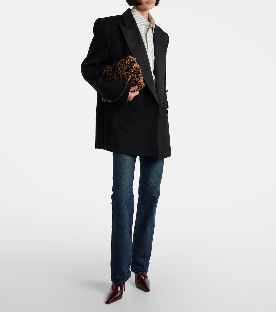 Ashley 90 leather ankle boots | Saint Laurent