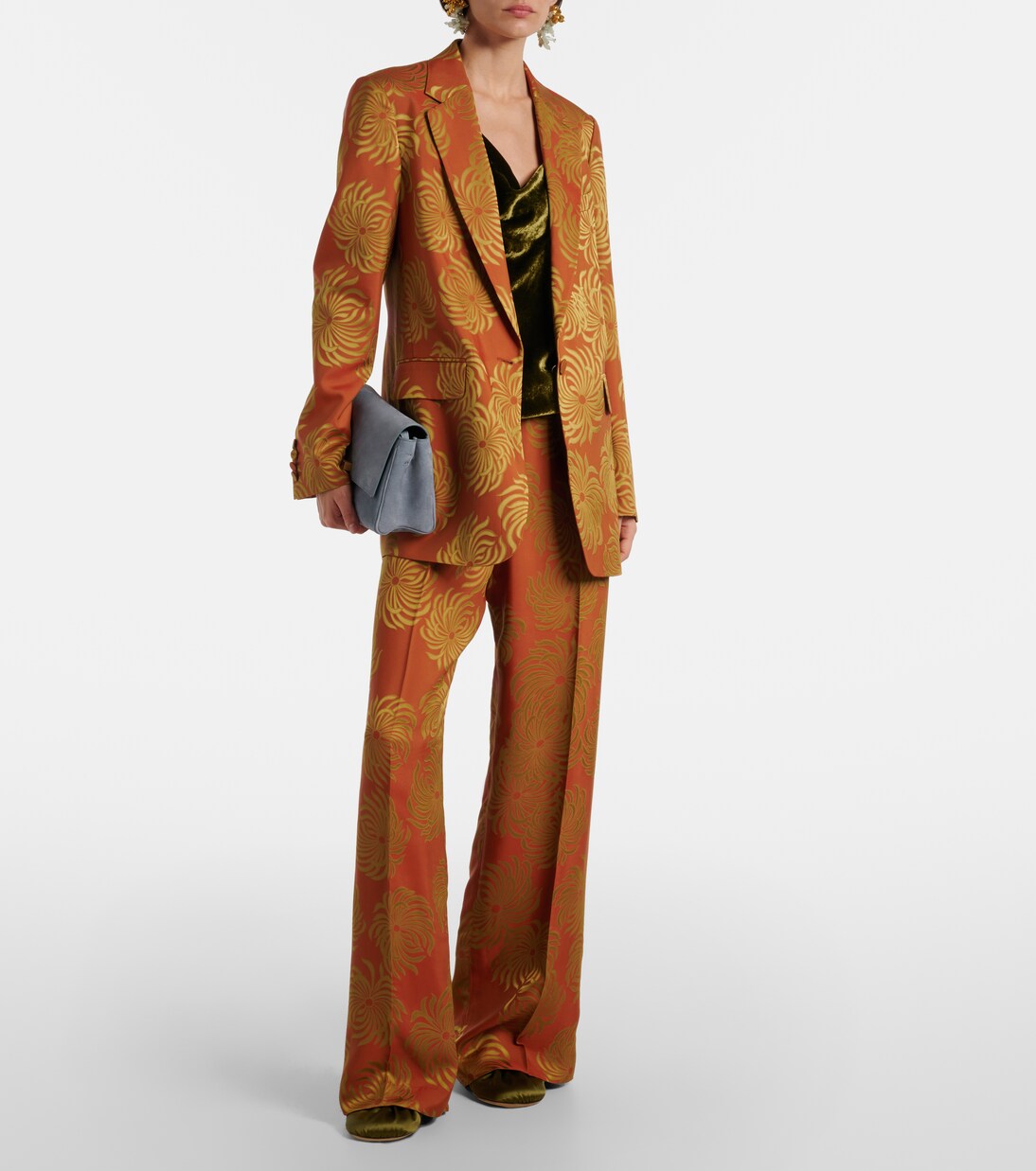 Blazer en jacquard à fleurs | Dries Van Noten