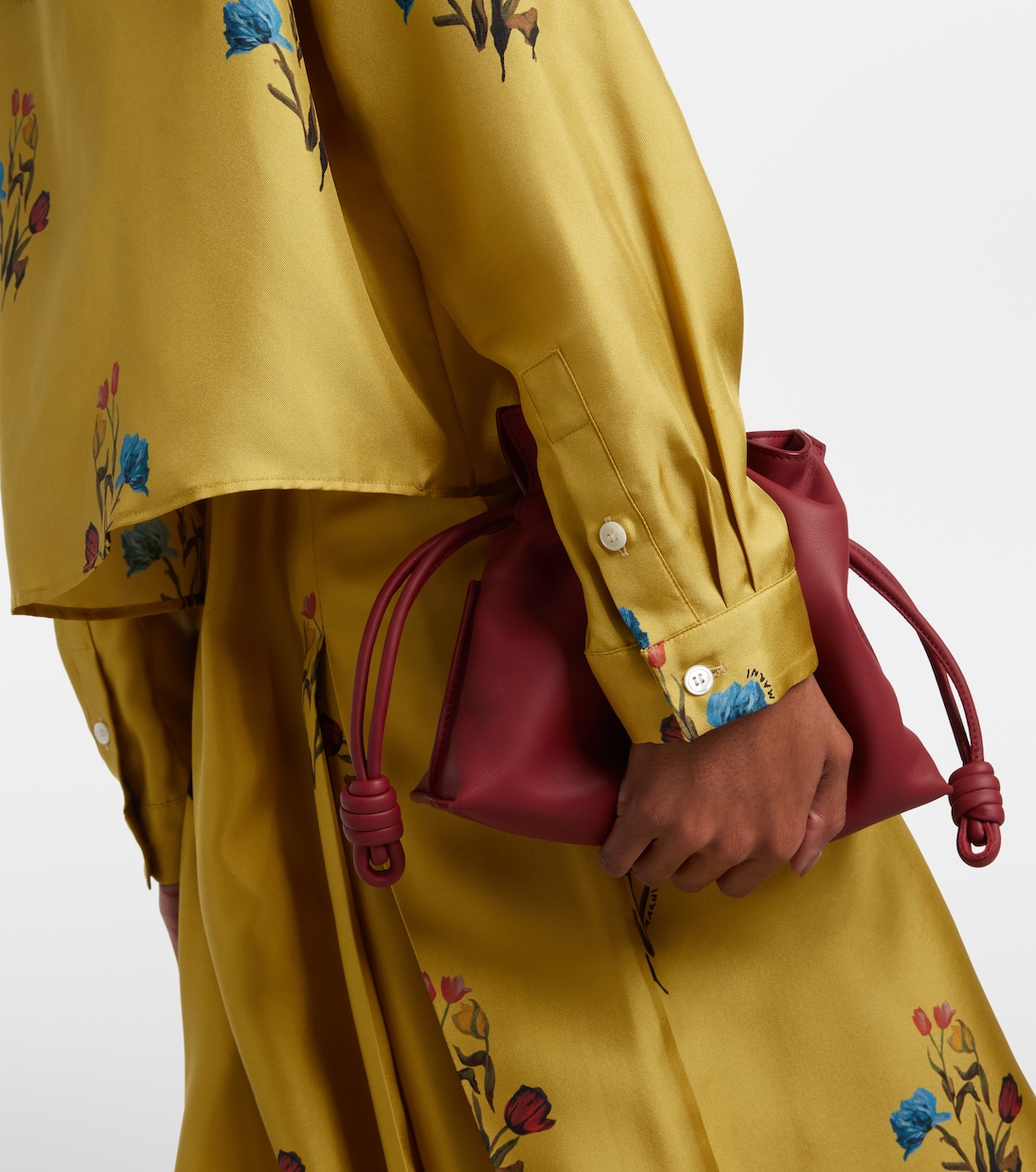 Schluppenbluse aus Seidensatin | Marni