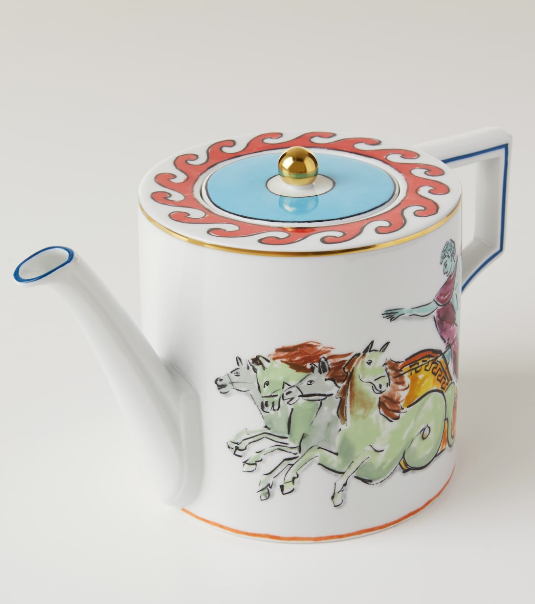 Il Viaggio di Nettuno teapot by Luke Edward Hall | Ginori 1735