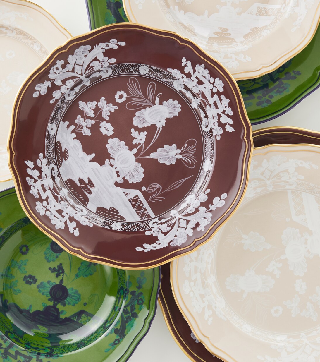 Oriente Italiano陶瓷汤盘 | Ginori 1735