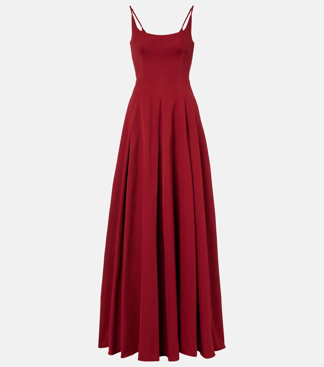 Joy pleated cotton-blend gown | Staud