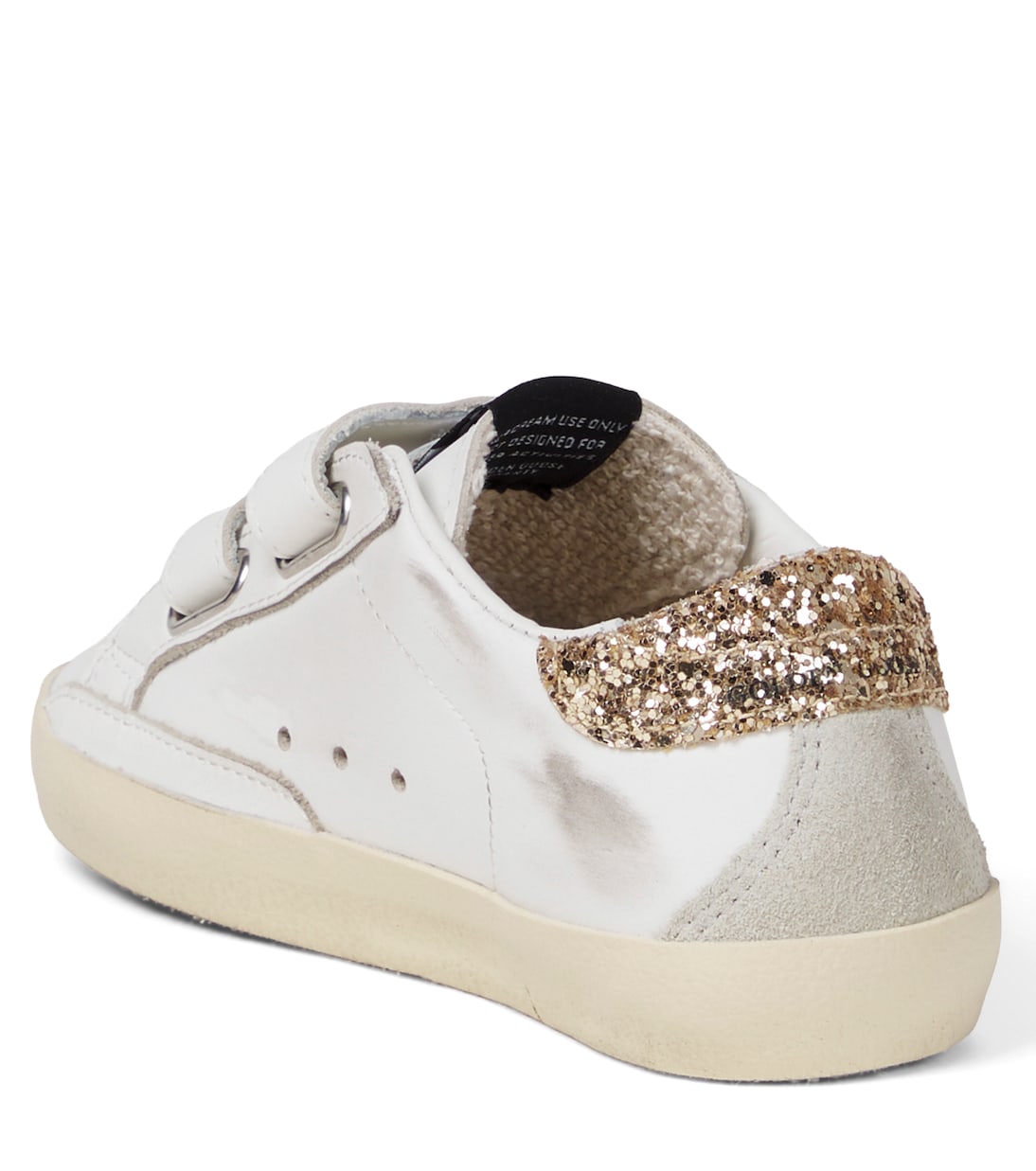 Baskets Old School en cuir à sequins | Golden Goose Kids