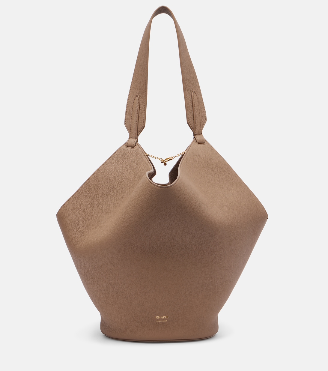 Lotus Small leather tote bag | Khaite