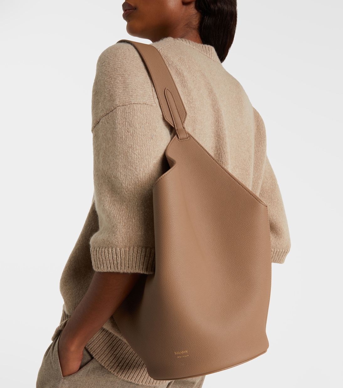 Lotus Small leather tote bag | Khaite