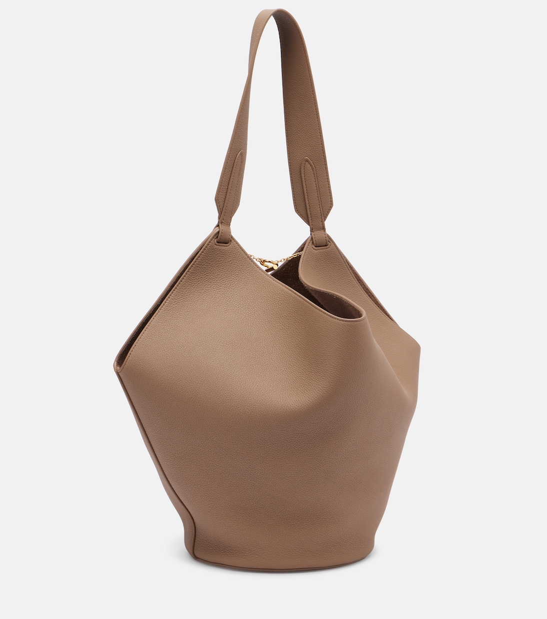 Lotus Small leather tote bag | Khaite