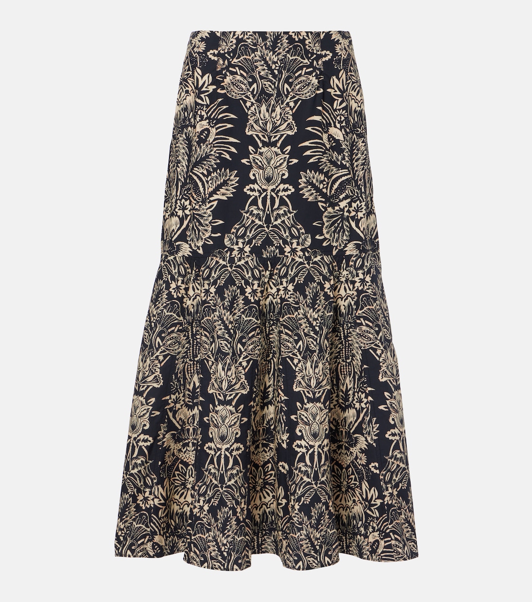 Clarisse printed cotton poplin midi skirt | Ulla Johnson