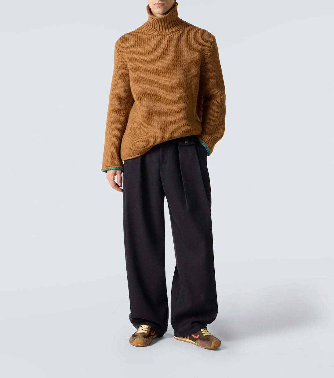 Ballet Runner 2.0 suede-trimmed sneakers | Loewe