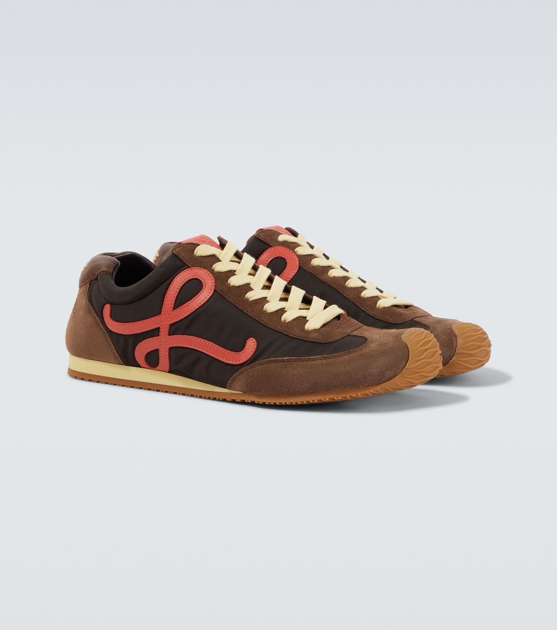 Ballet Runner 2.0 suede-trimmed sneakers | Loewe