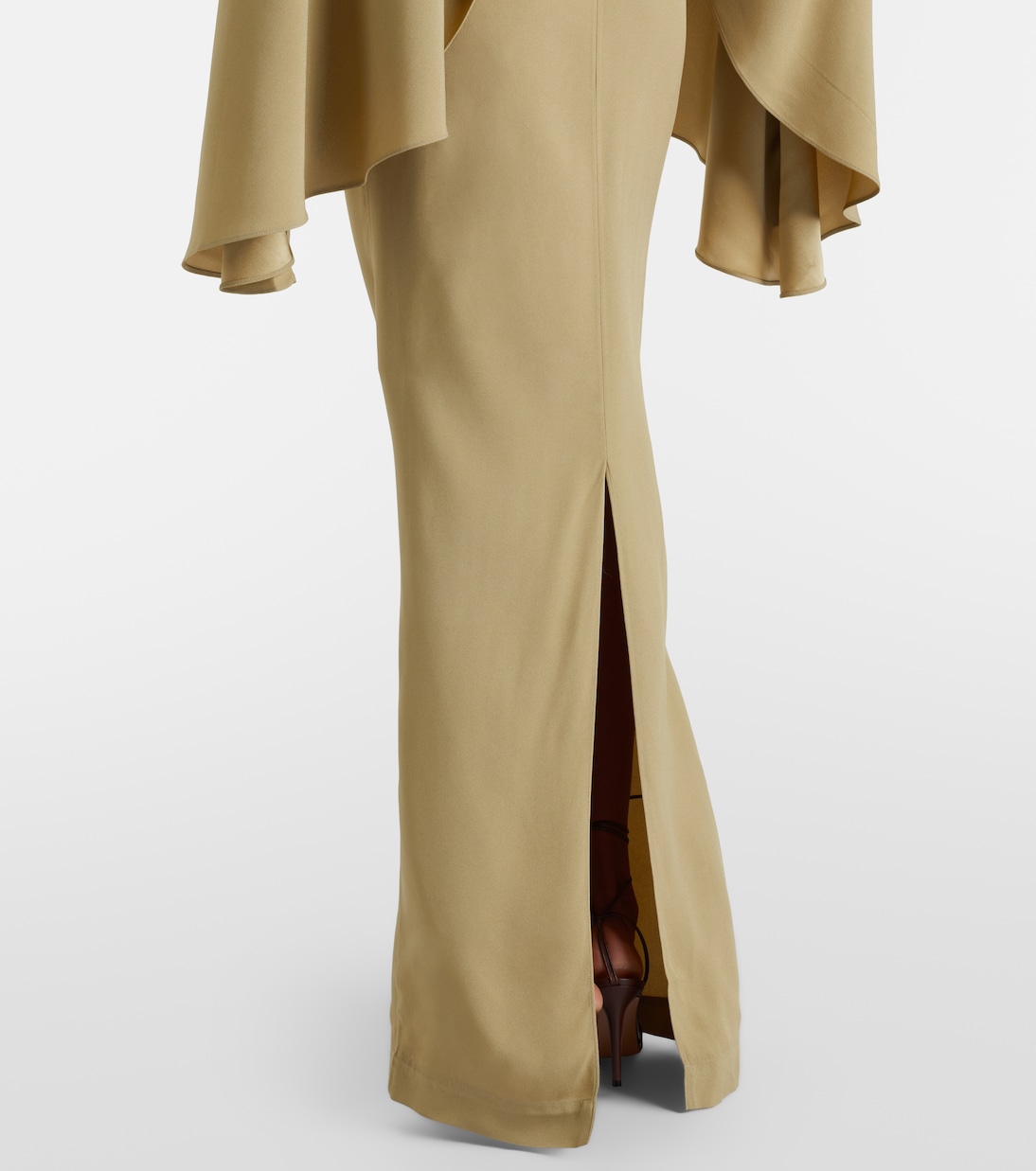 Eolia draped crêpe cady gown | Taller Marmo