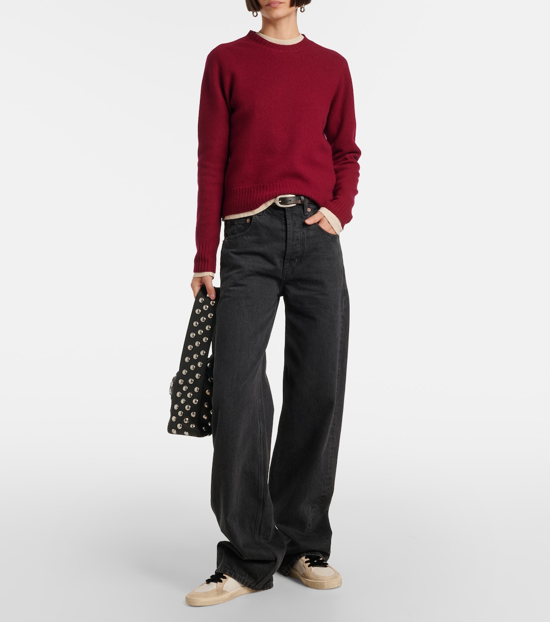 Sneakers Ball Star aus Leder mit Veloursleder | Golden Goose